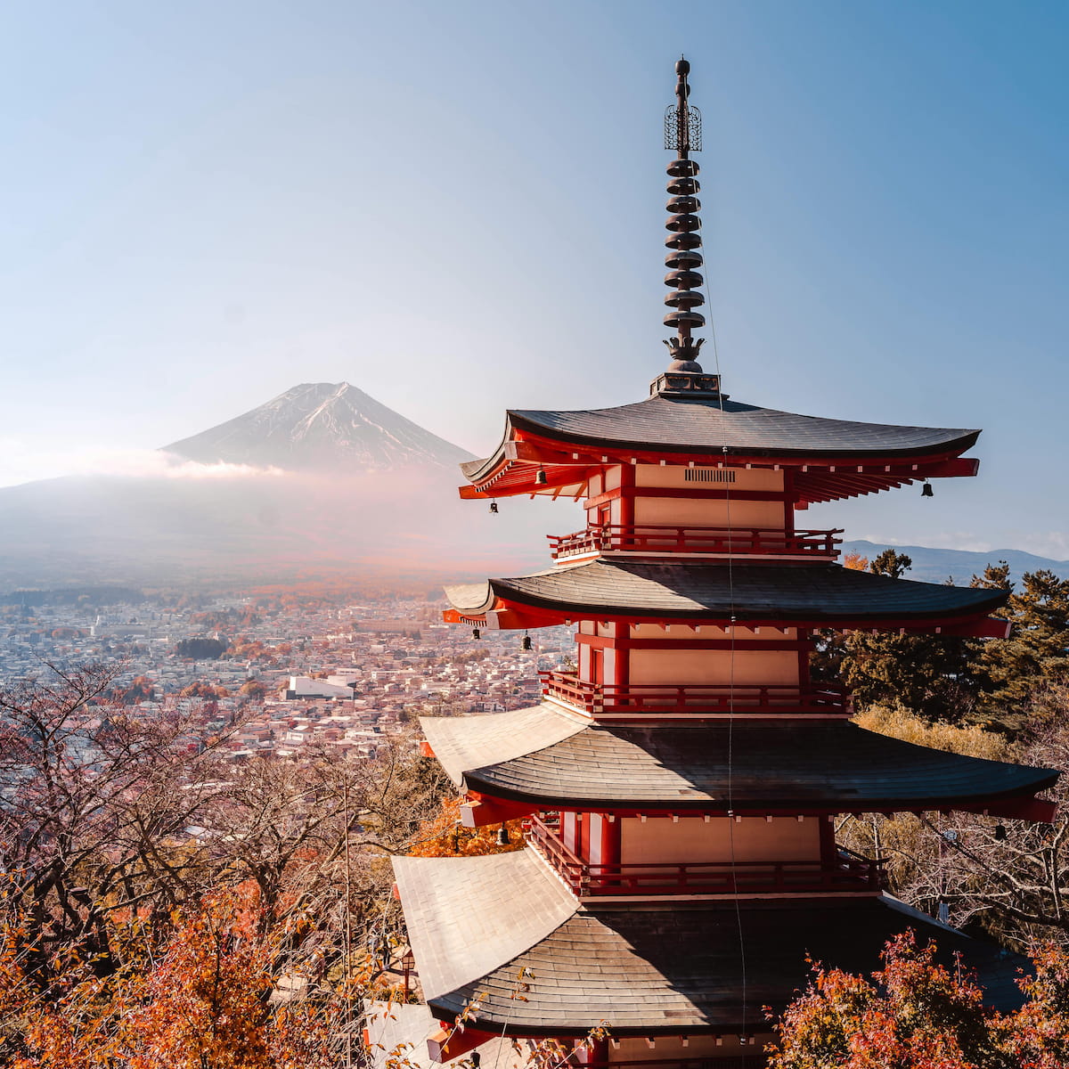 Chureito Pagoda Mount Fuji — Japan eSIM from Tokyo-based Gomobly