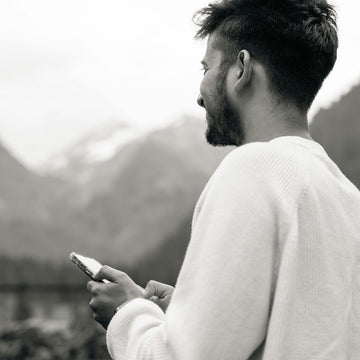 Traveler using Go Mobly eSIM data abroad